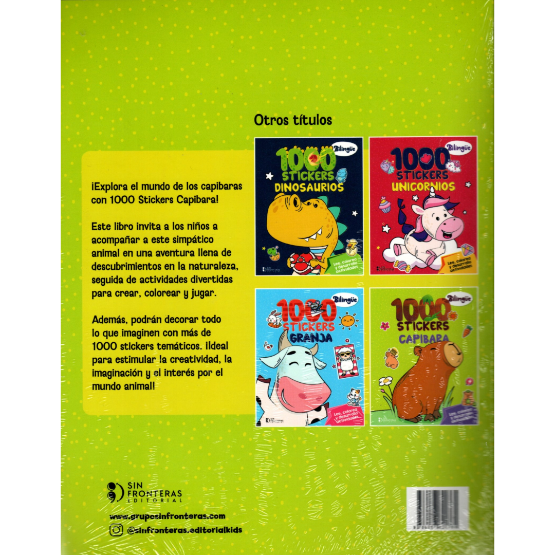 Libro 1.000 Stickers Capibara