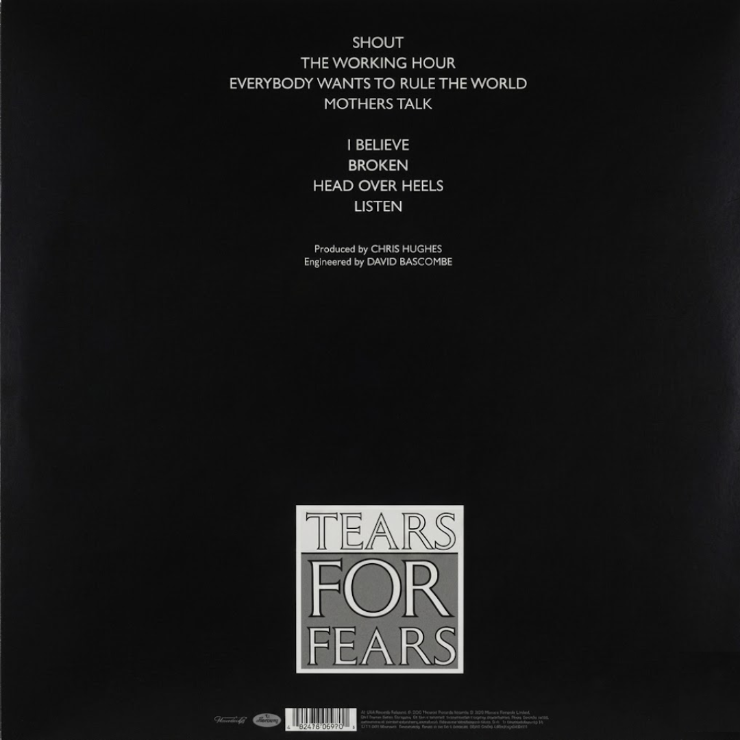 LP Tears For Fears – Songs From The Big Chair