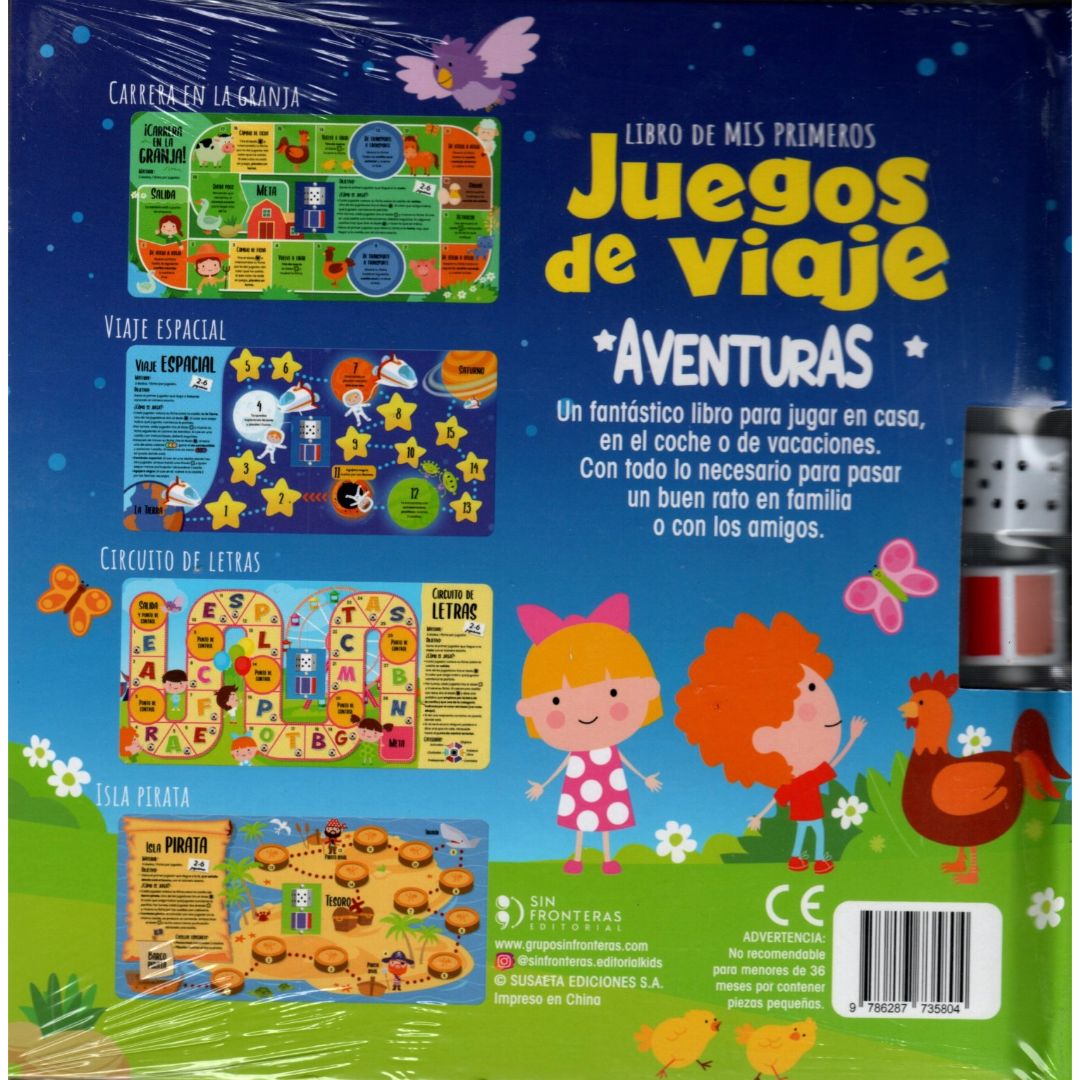 Libro Mis Primeros Juegos de Viaje Aventuras
