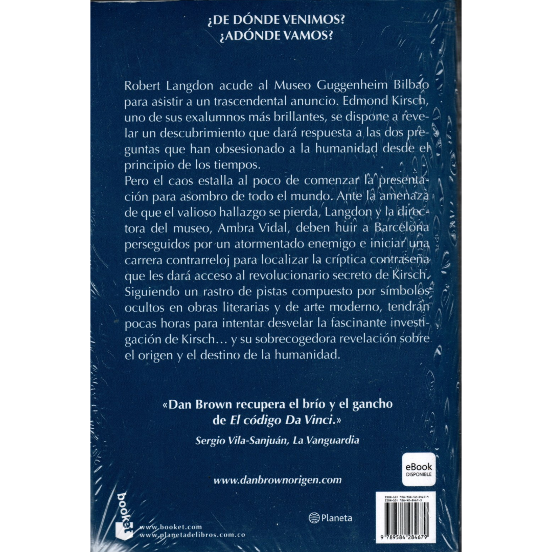 Libro Dan Brown - Origen