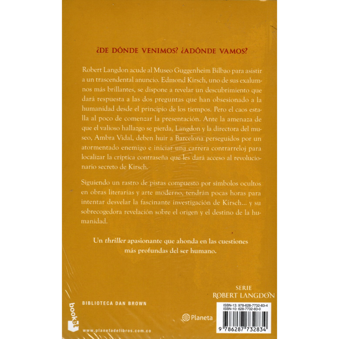 Libro Dan Brown - Origen