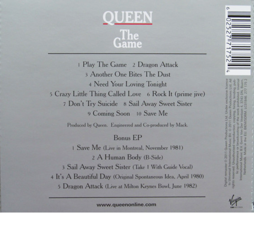 CD Queen – The Game