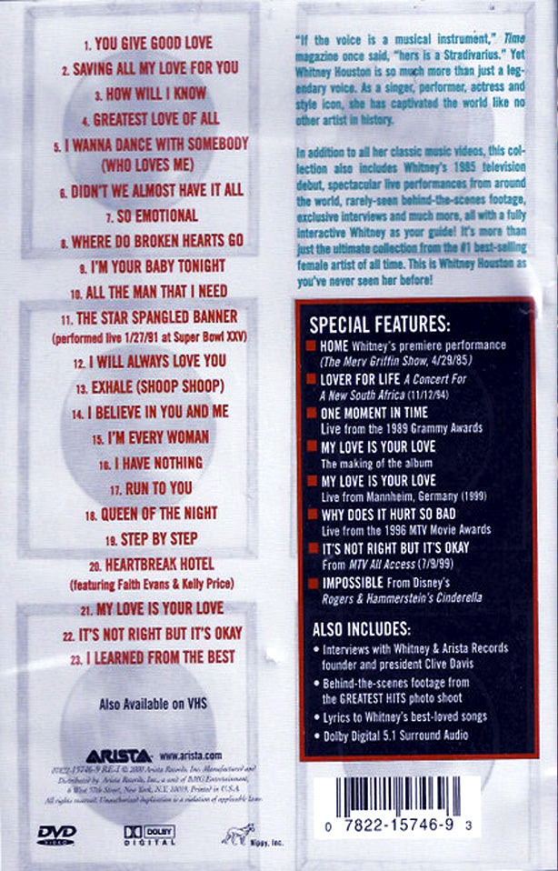 DVD Whitney – The Greatest Hits
