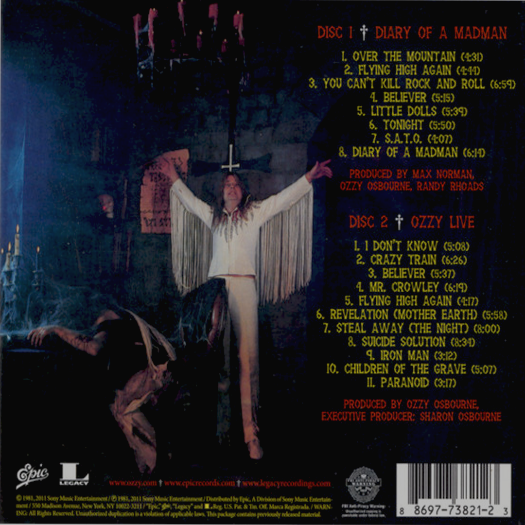 CDX2 Ozzy Osbourne – Diary Of A Madman