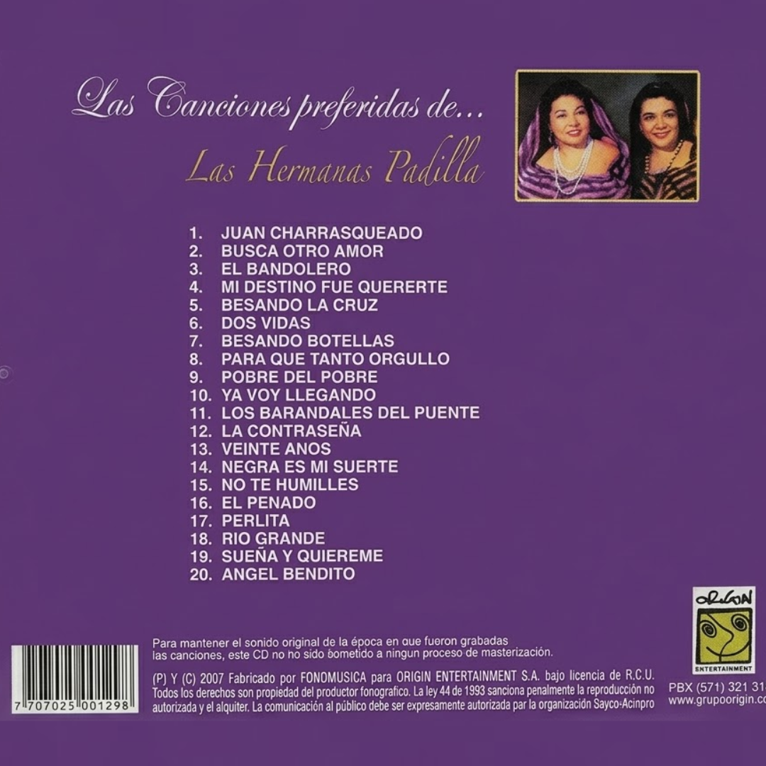 CD Las Canciones Preferidas De Las Hermanas Padilla