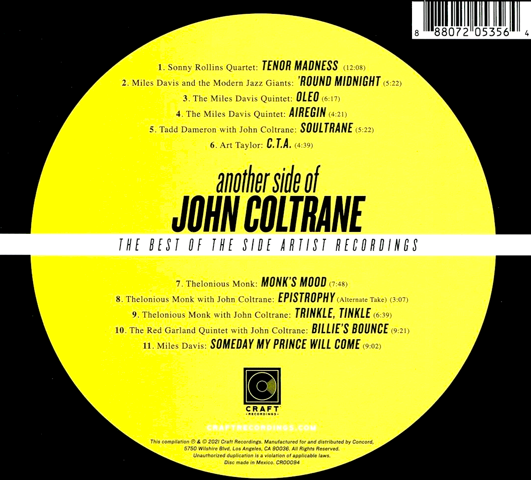 CD John Coltrane – Another Side Of John Coltrane
