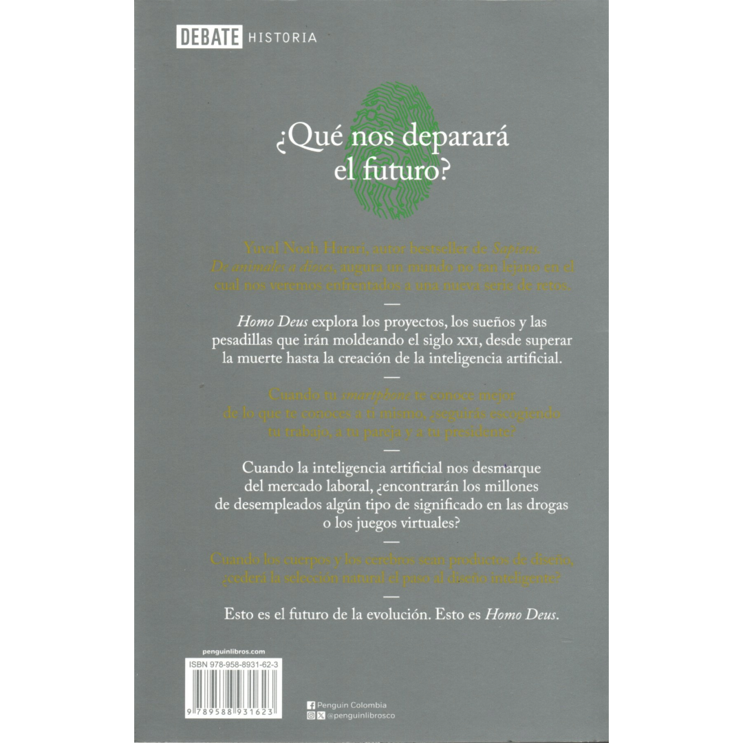 Libro Yuval Noah Harari - Homo Deus