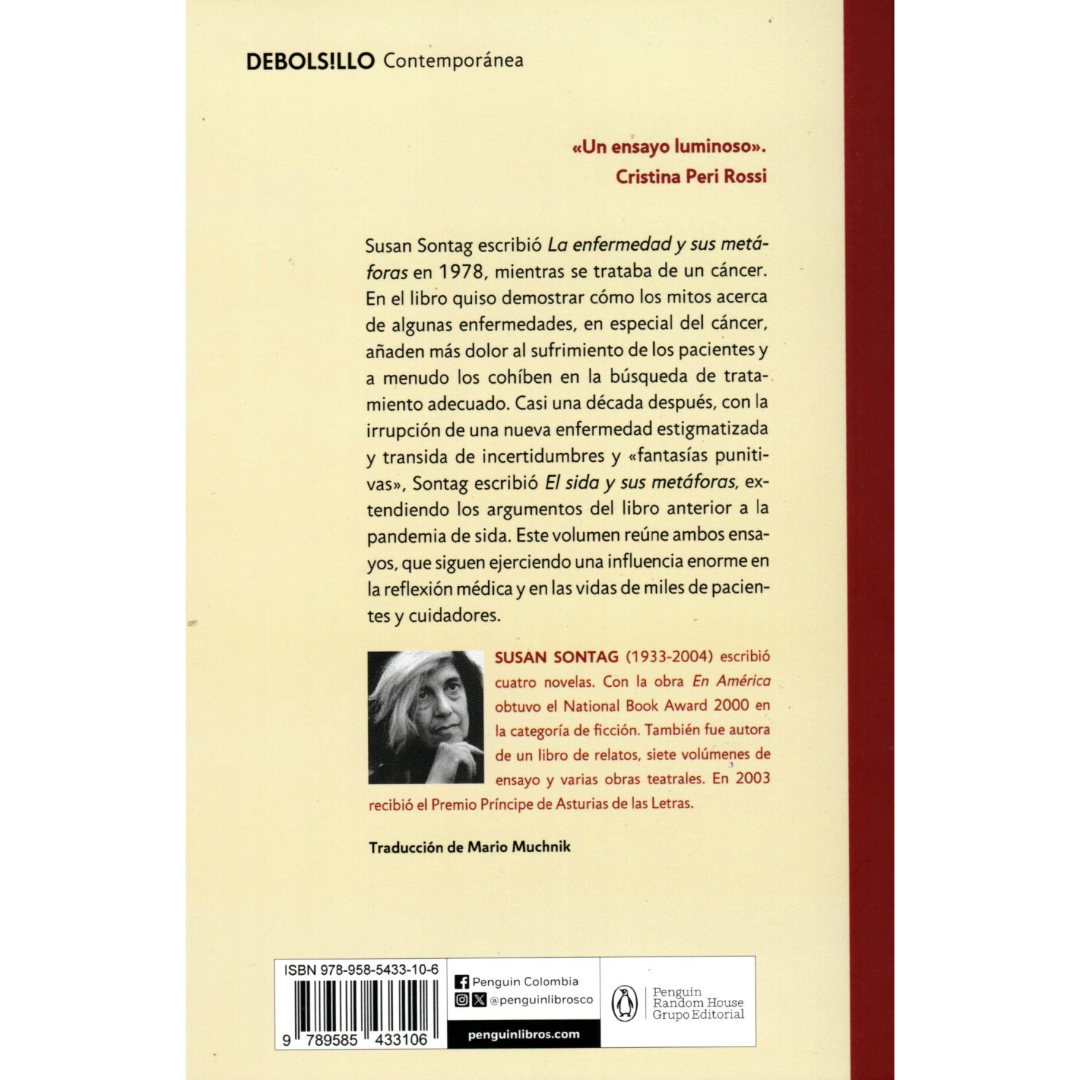 Libro Susan Sontag - La Enfermedad Y Sus Metaforas