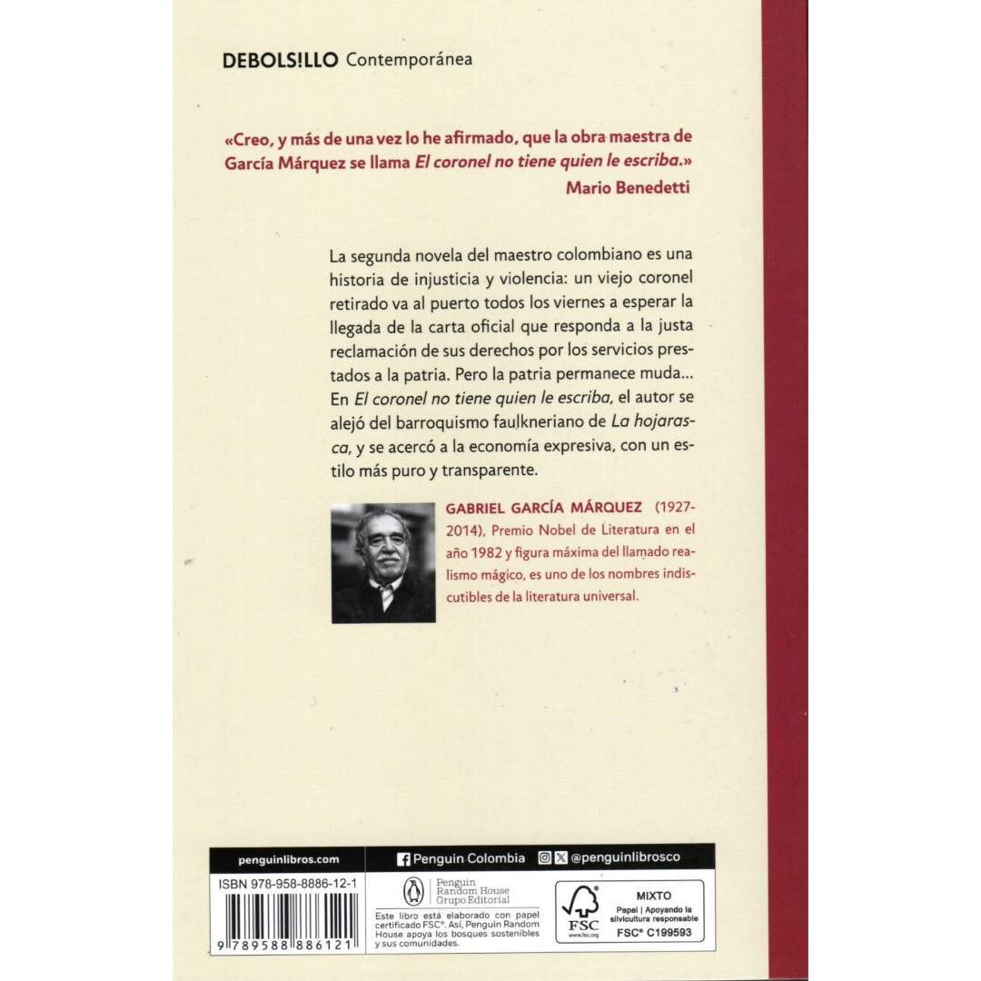 Libro Gabriel García Márquez - El coronel no tiene quien le escriba