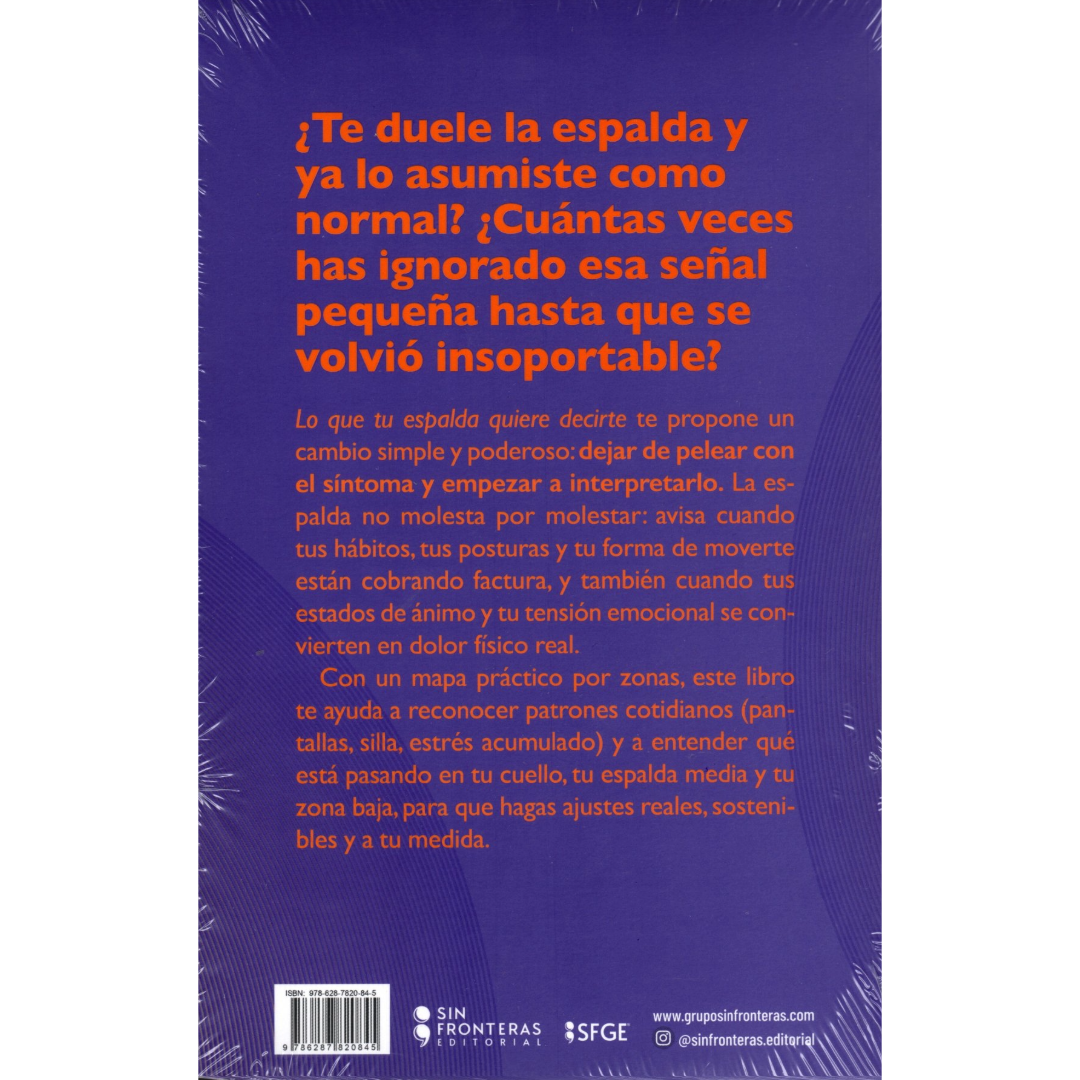 Libro Benedict Aversham - Lo Que Tu Espalda Quiere Decirte