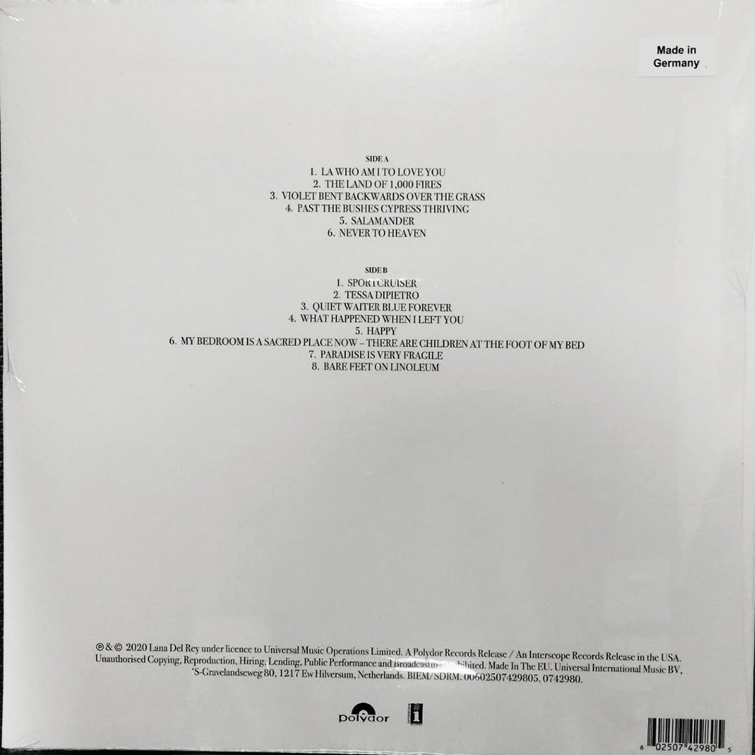 LP Lana Del Rey – Violet Bent Backwards Over The Grass