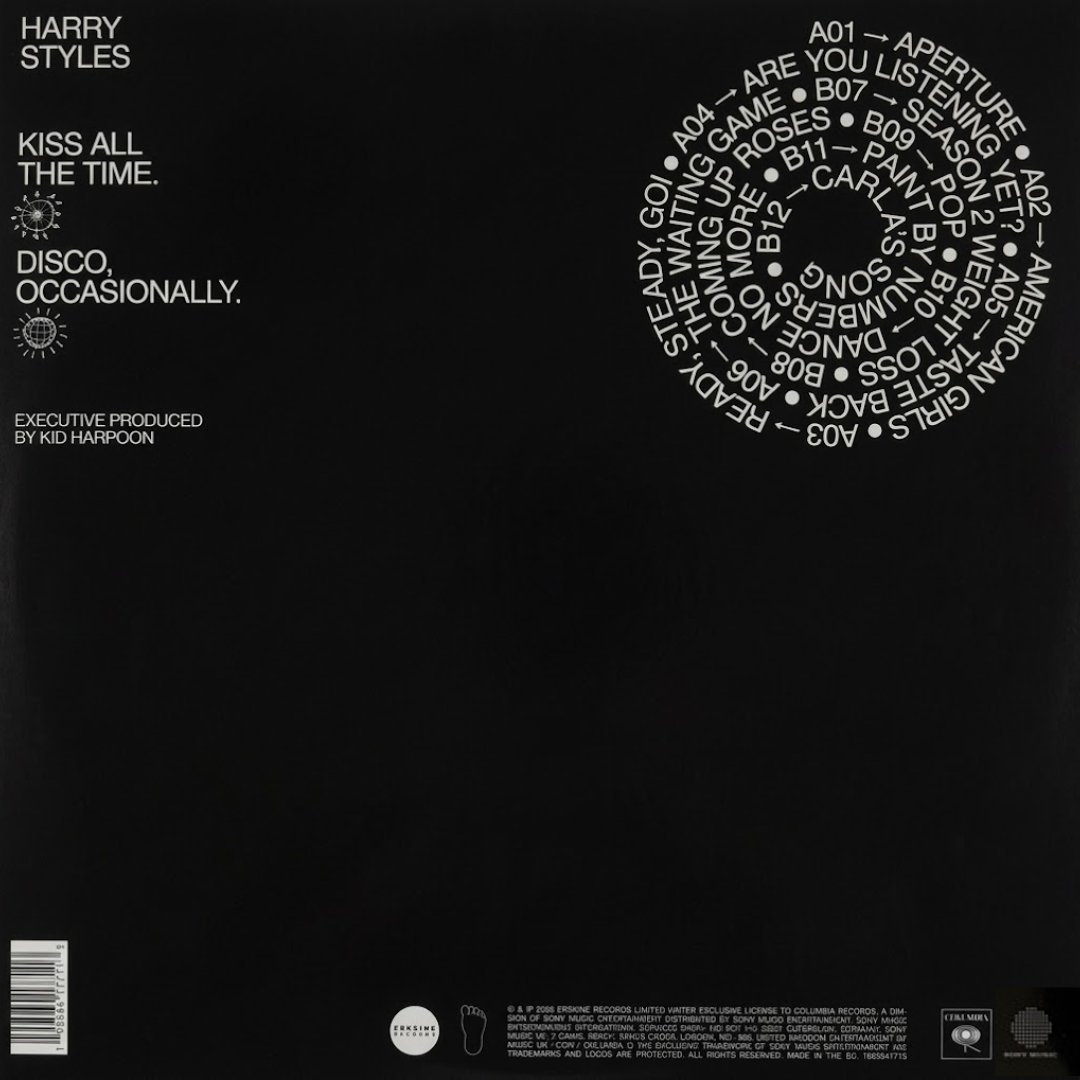 LP Harry Styles – Kiss All The Time. Disco, Occasionally