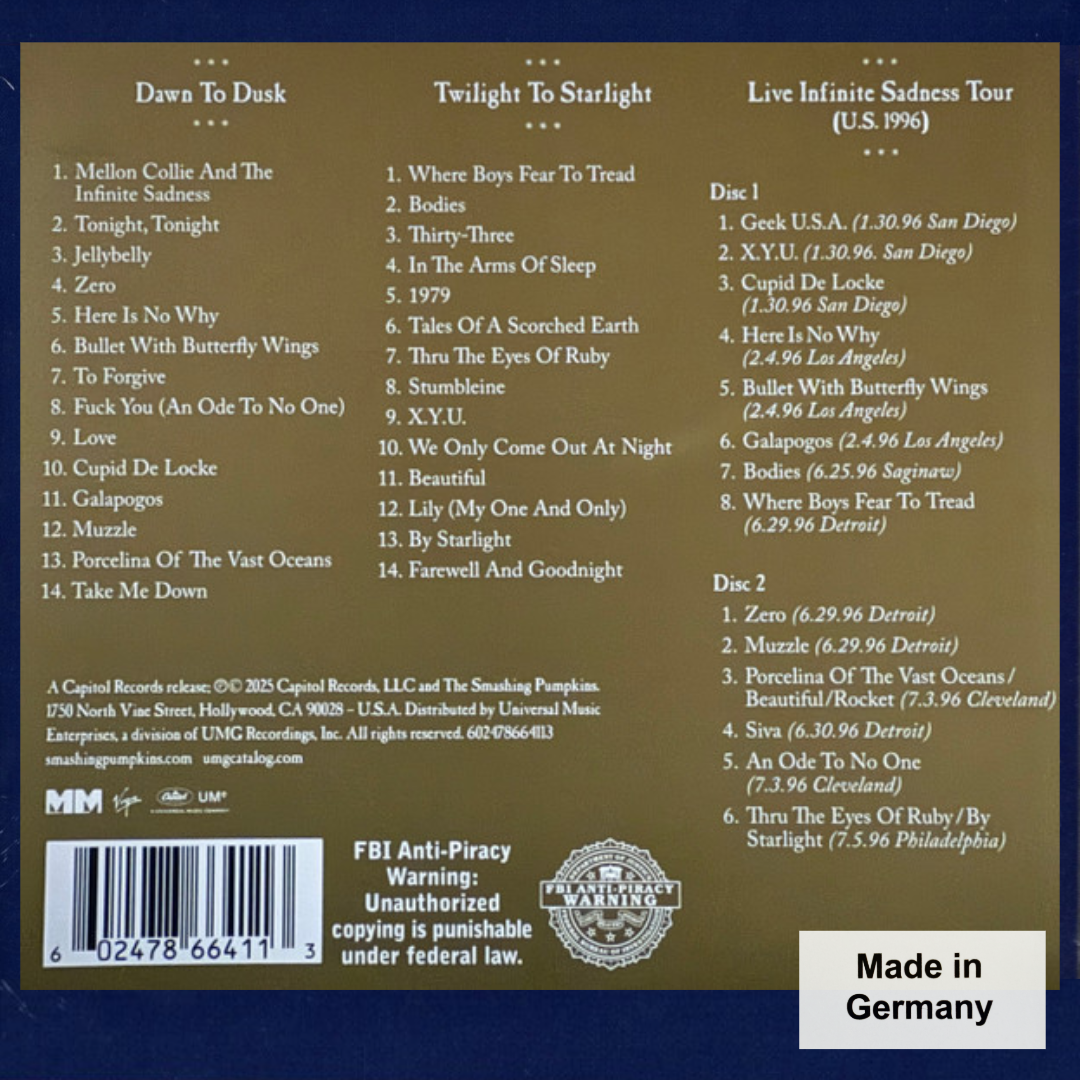 CDX4 The Smashing Pumpkins – Mellon Collie And The Infinite Sadness