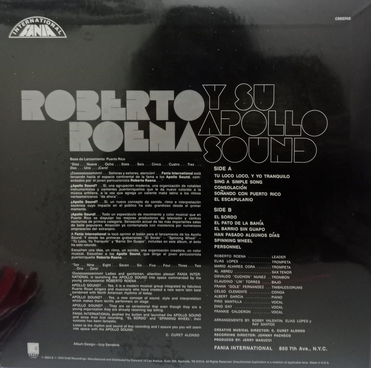 LP Roberto Roena Y Su Apollo Sound – Roberto Roena Y Su Apollo Sound