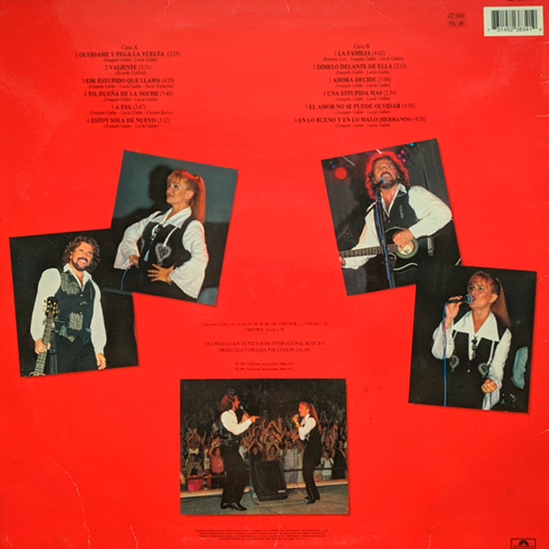 LP Pimpinela – Nuestras 12 Mejores Canciones... En Concierto!