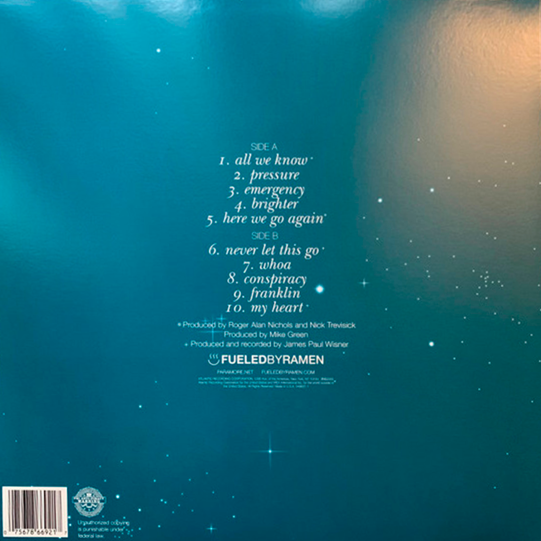 LP Paramore – All We Know Is Falling