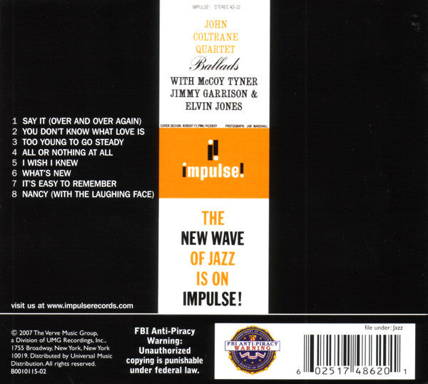 CD John Coltrane Quartet - Ballads