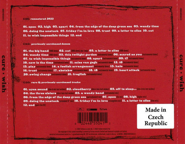 CD The Cure - Wish