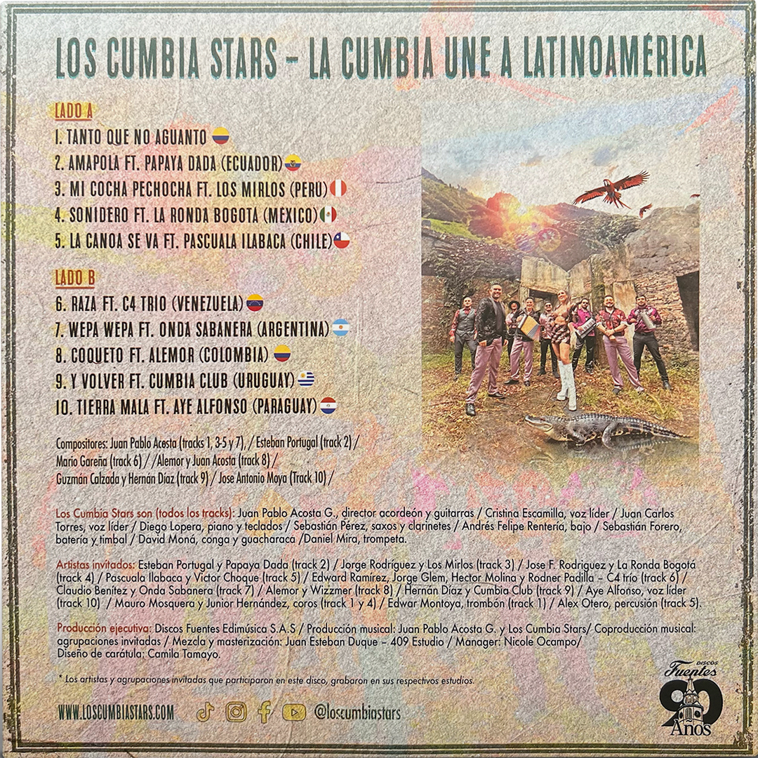 LP Los Cumbia Stars -La Cumbia Une a Latinoamérica