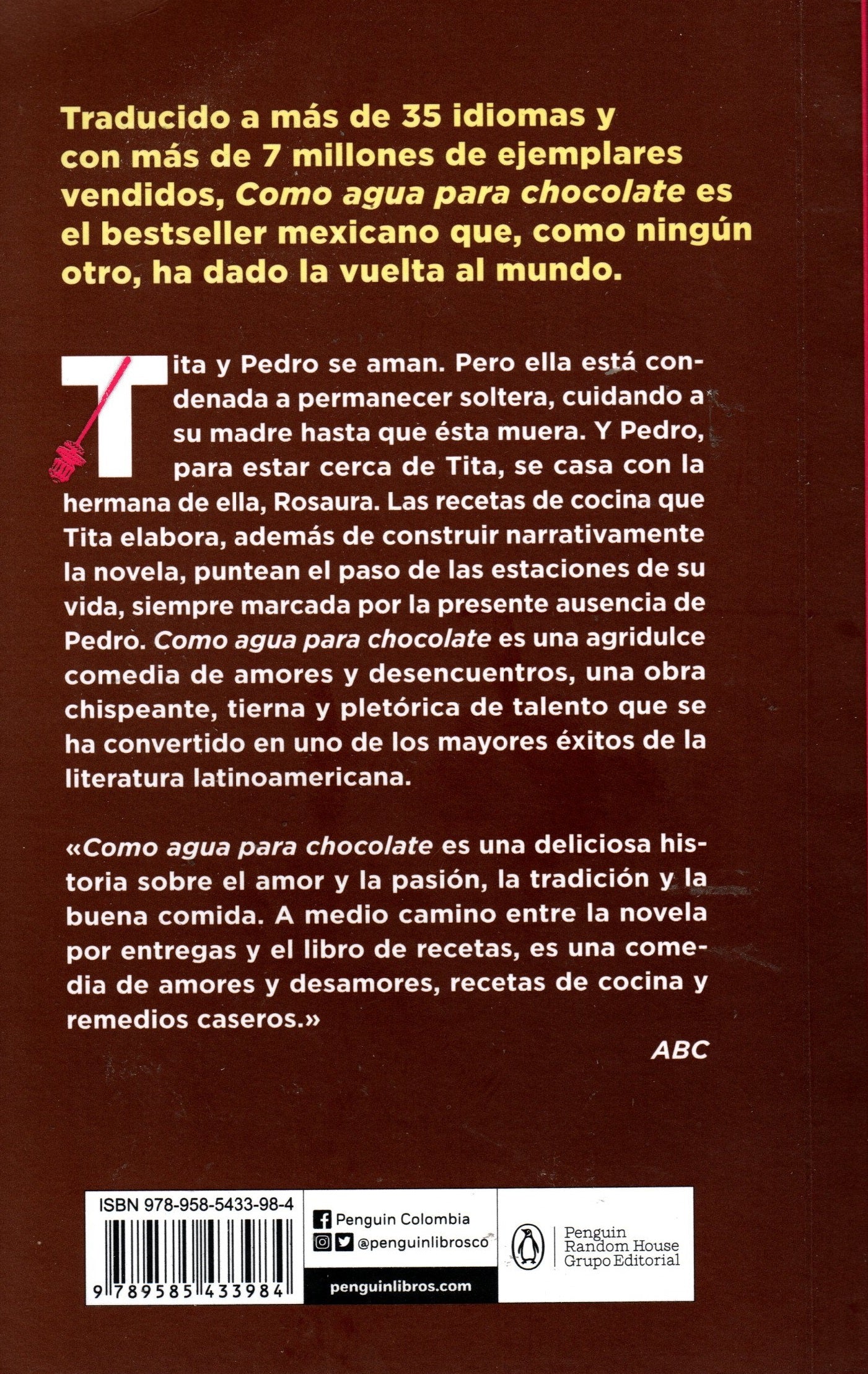 Libro Laura Esquivel - Como Agua Para Chocolate