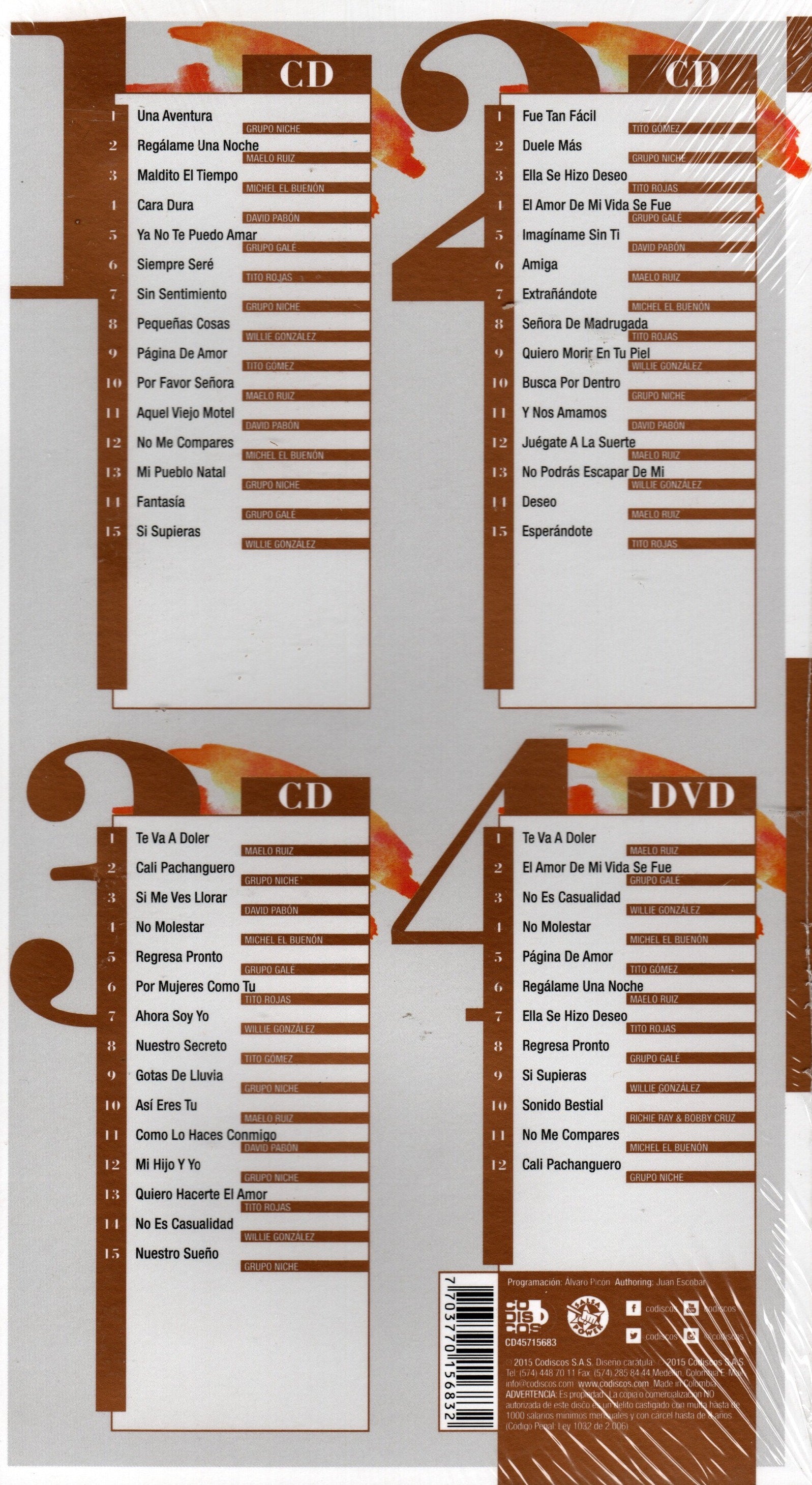 CDX3 + DVD Las Inolvidables De La Salsa