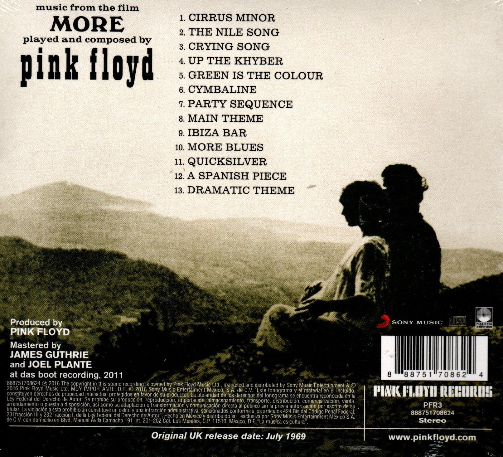 CD Pink Floyd - Music From The Film More