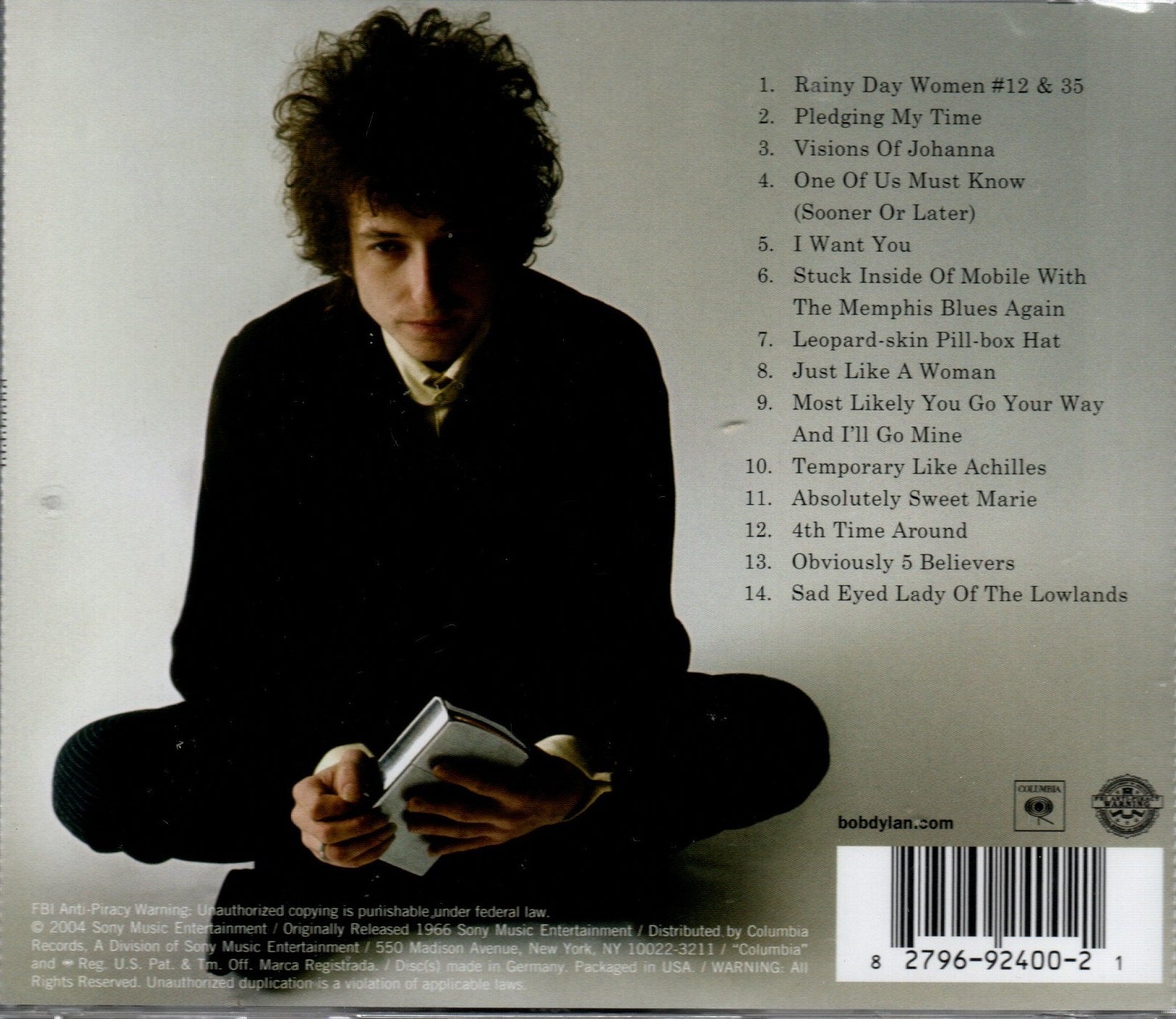 CD Bob Dylan – Blonde On Blonde