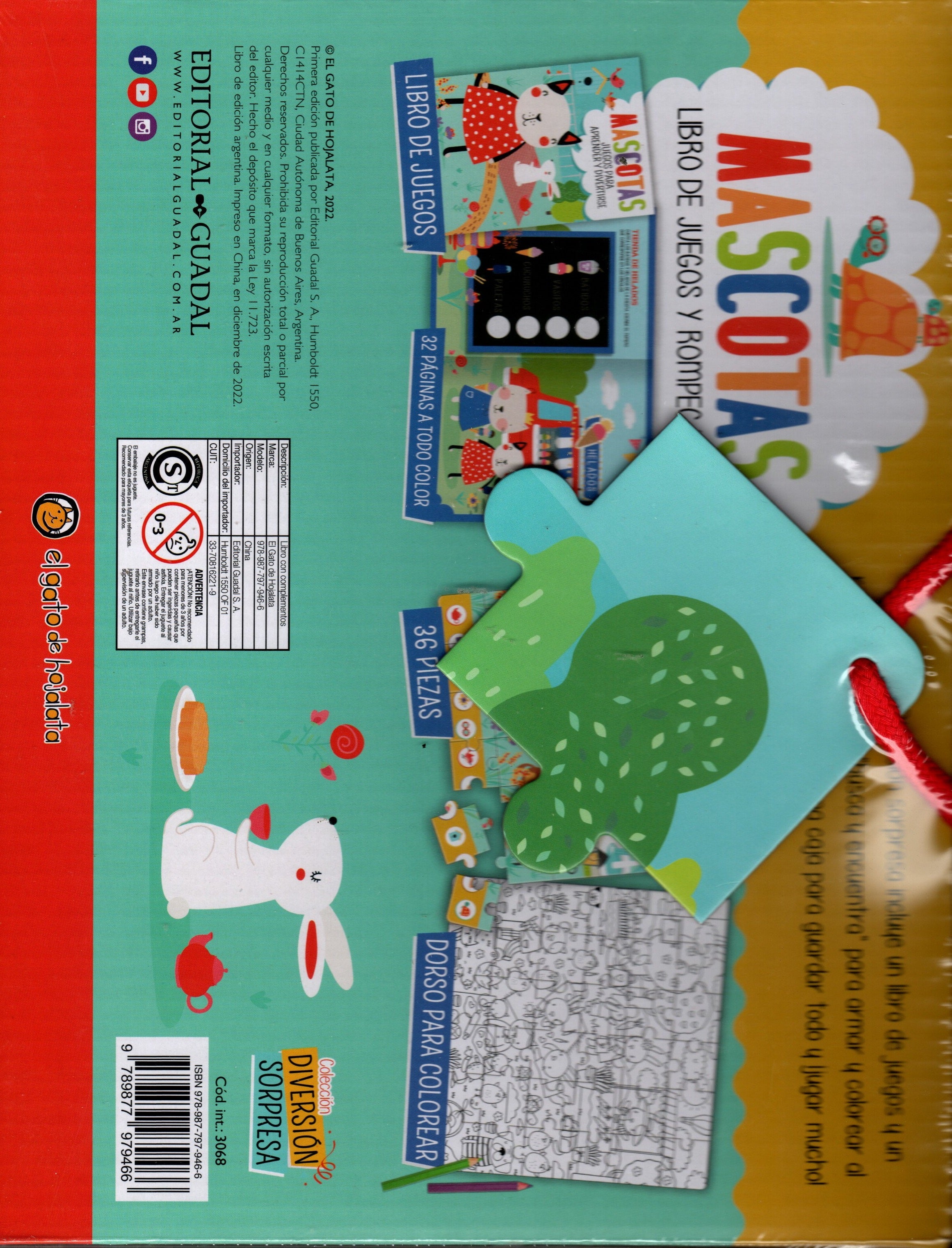 Libro De Juego Y Rompecabezas Mascotas