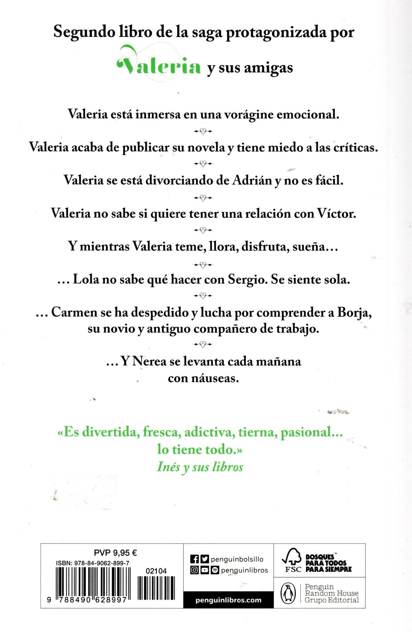 Libro Elísabet Benavent - Valeria En El Espejo