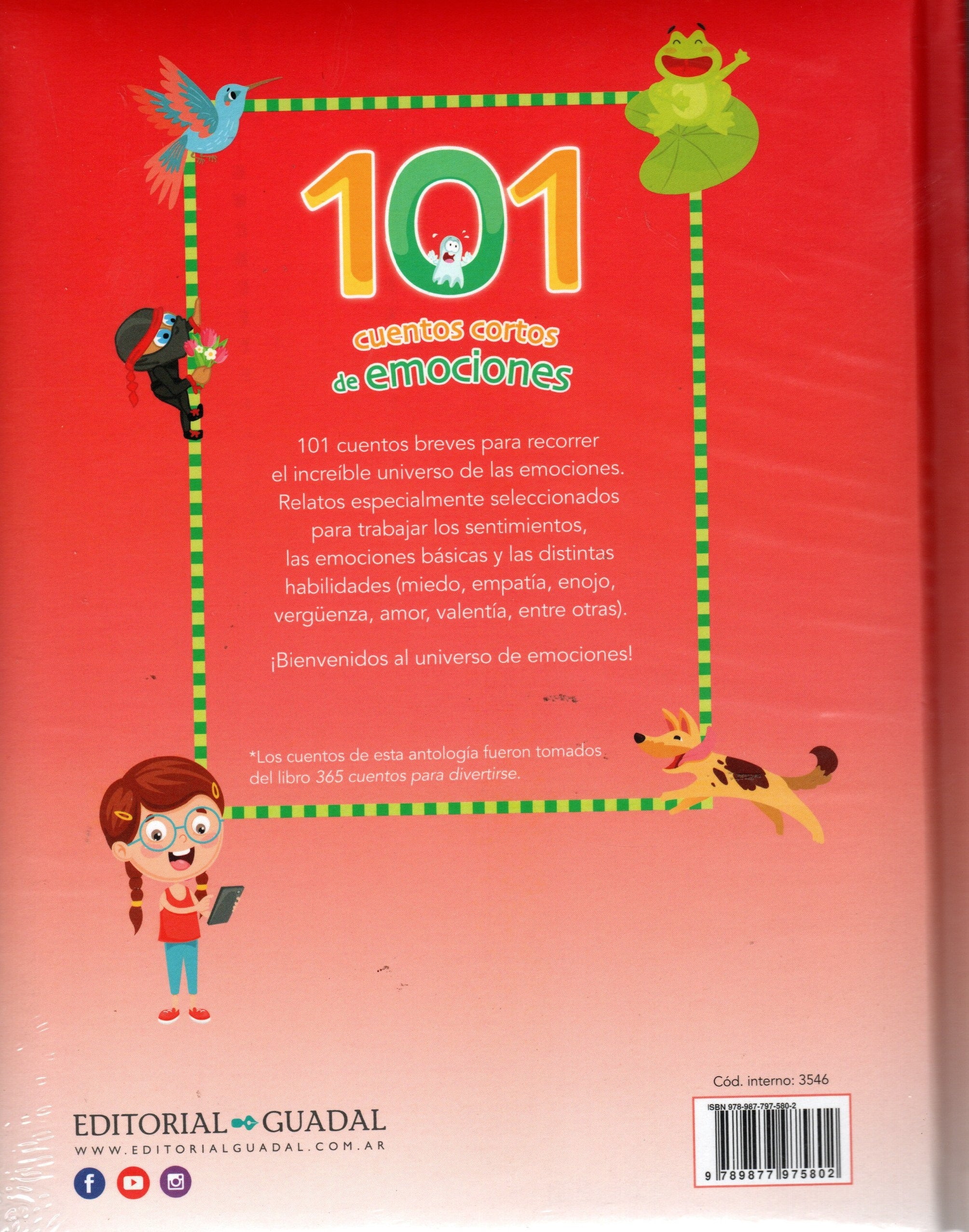 Libros 101 cuentos Cortos De Emociones