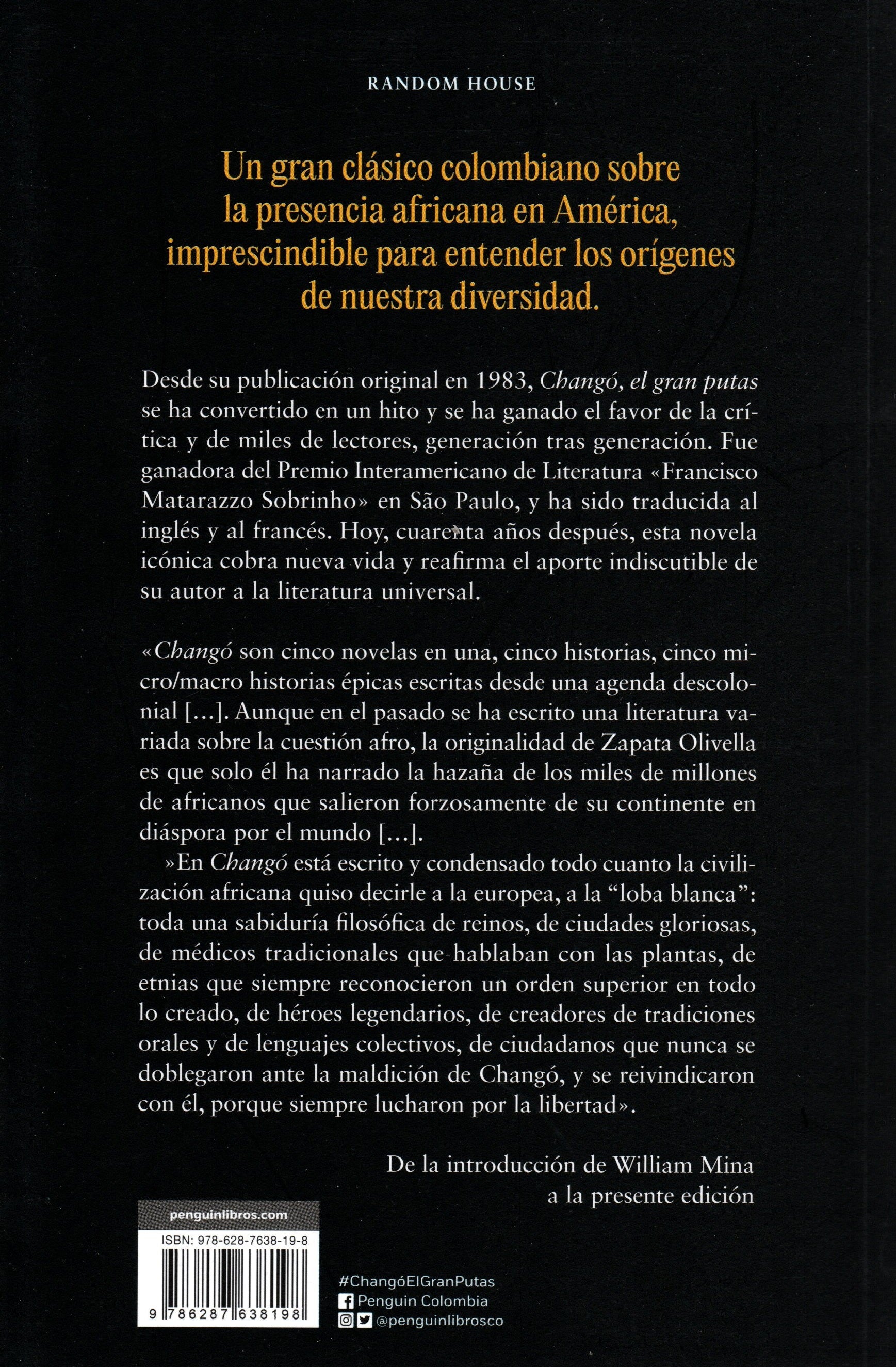 Libro Manuel Zapata Olivella - Changó, El Gran Putas