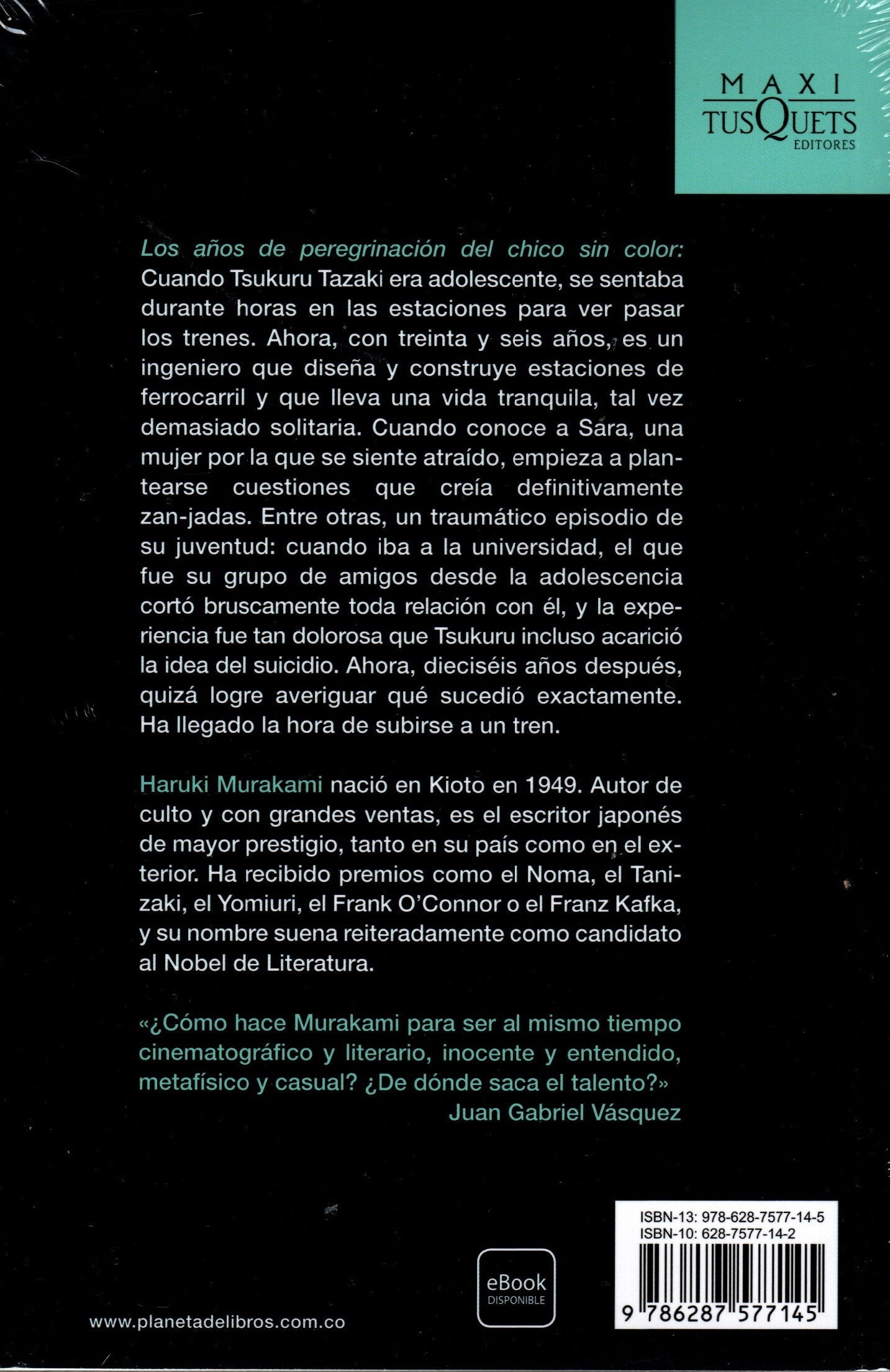 Libro Haruki Murakami - Los años de peregrinación del chico sin color