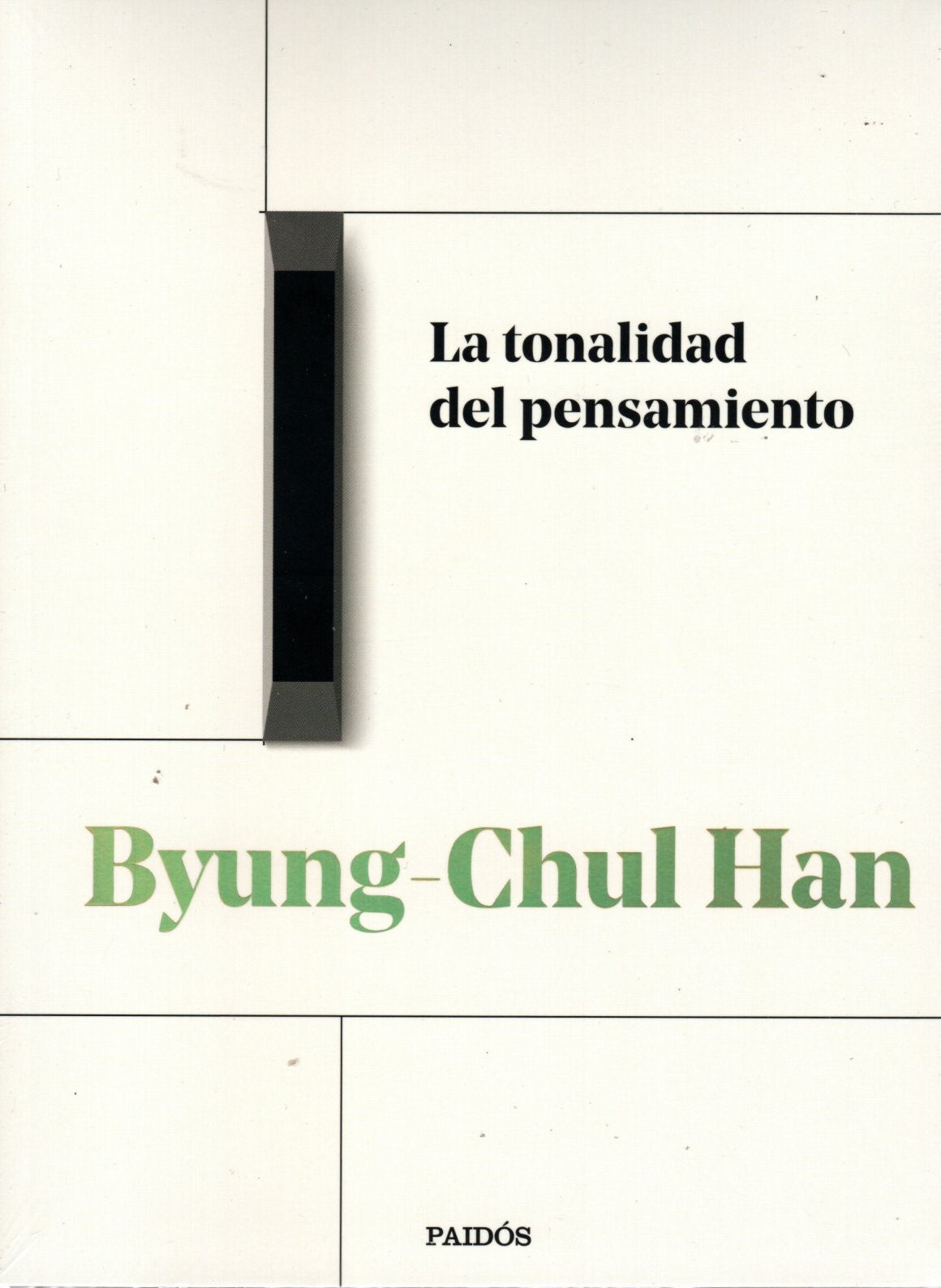 Libro Byung-Chul Han - La tonalidad del pensamiento