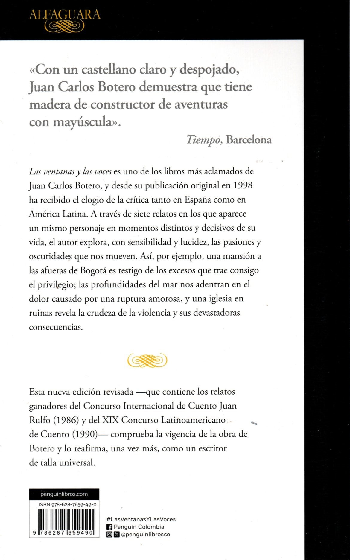 Libro Juan Carlos Botero - Las ventanas y las voces