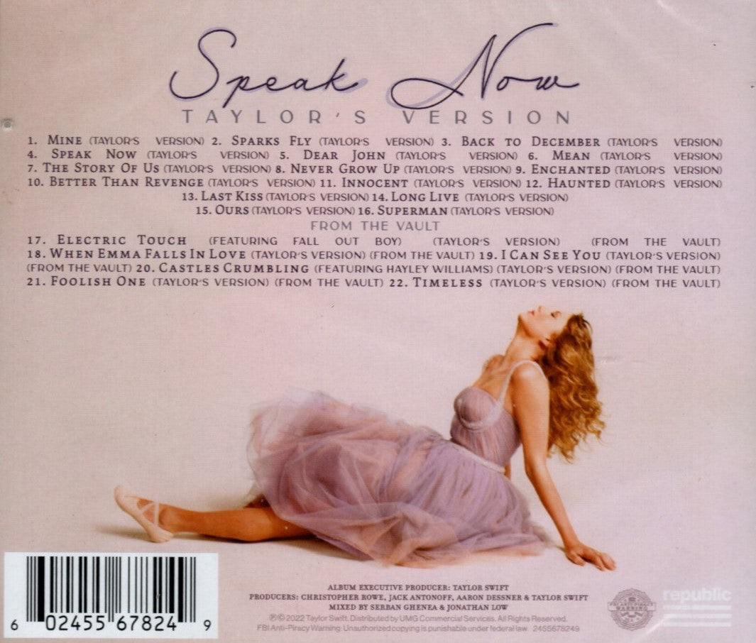 CDX2 Taylor Swift - Speak Now (Taylor's Version)