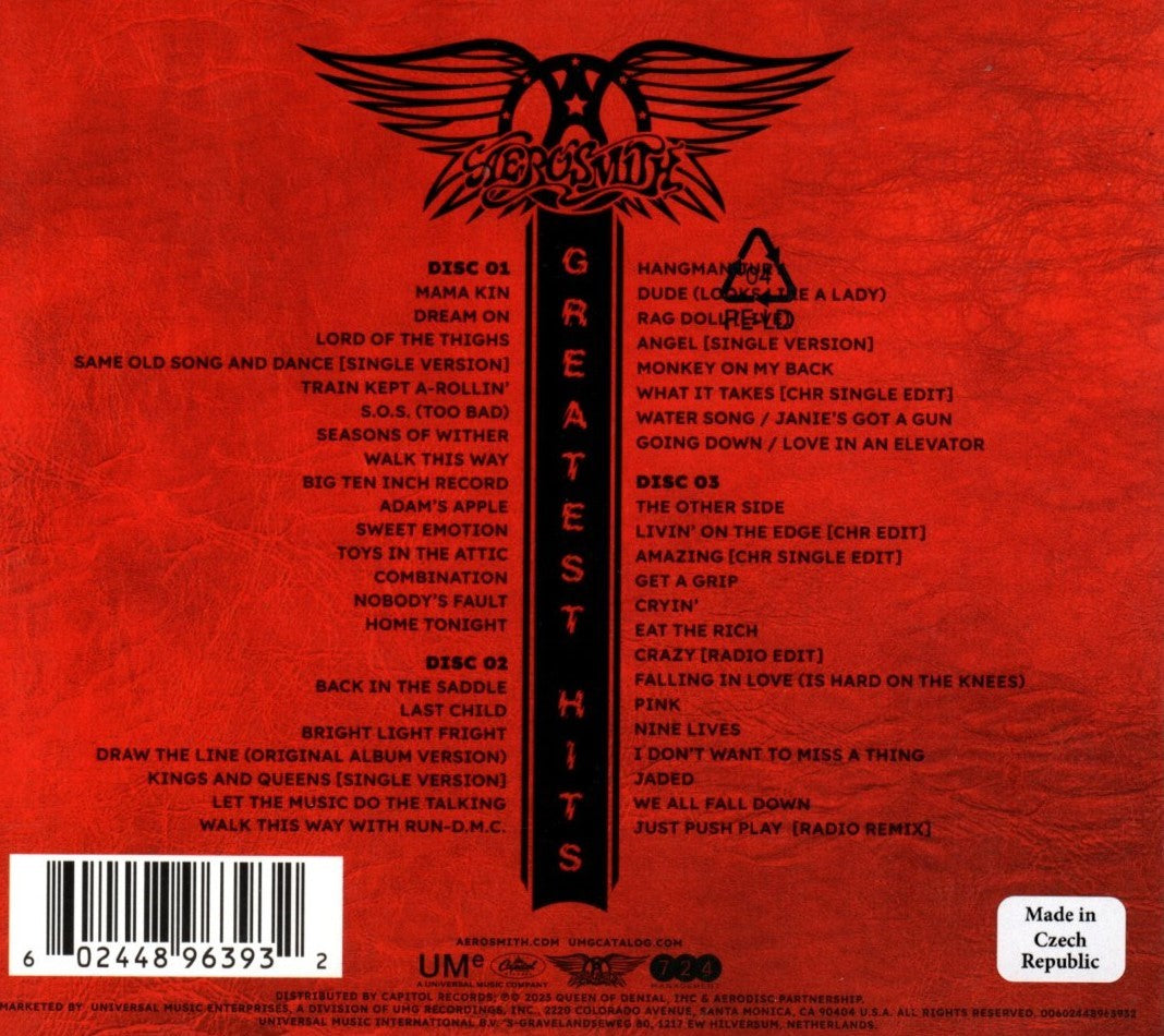 CDX3 Aerosmith –The Ultimate Greatest Hits