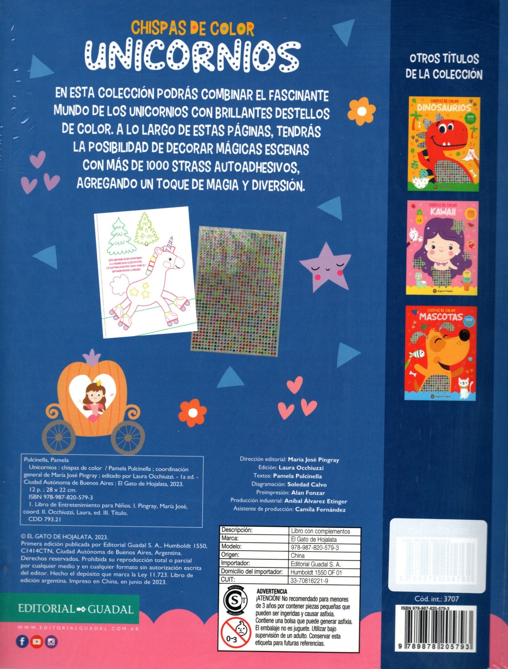 Libro Chispas de color: Unicornios