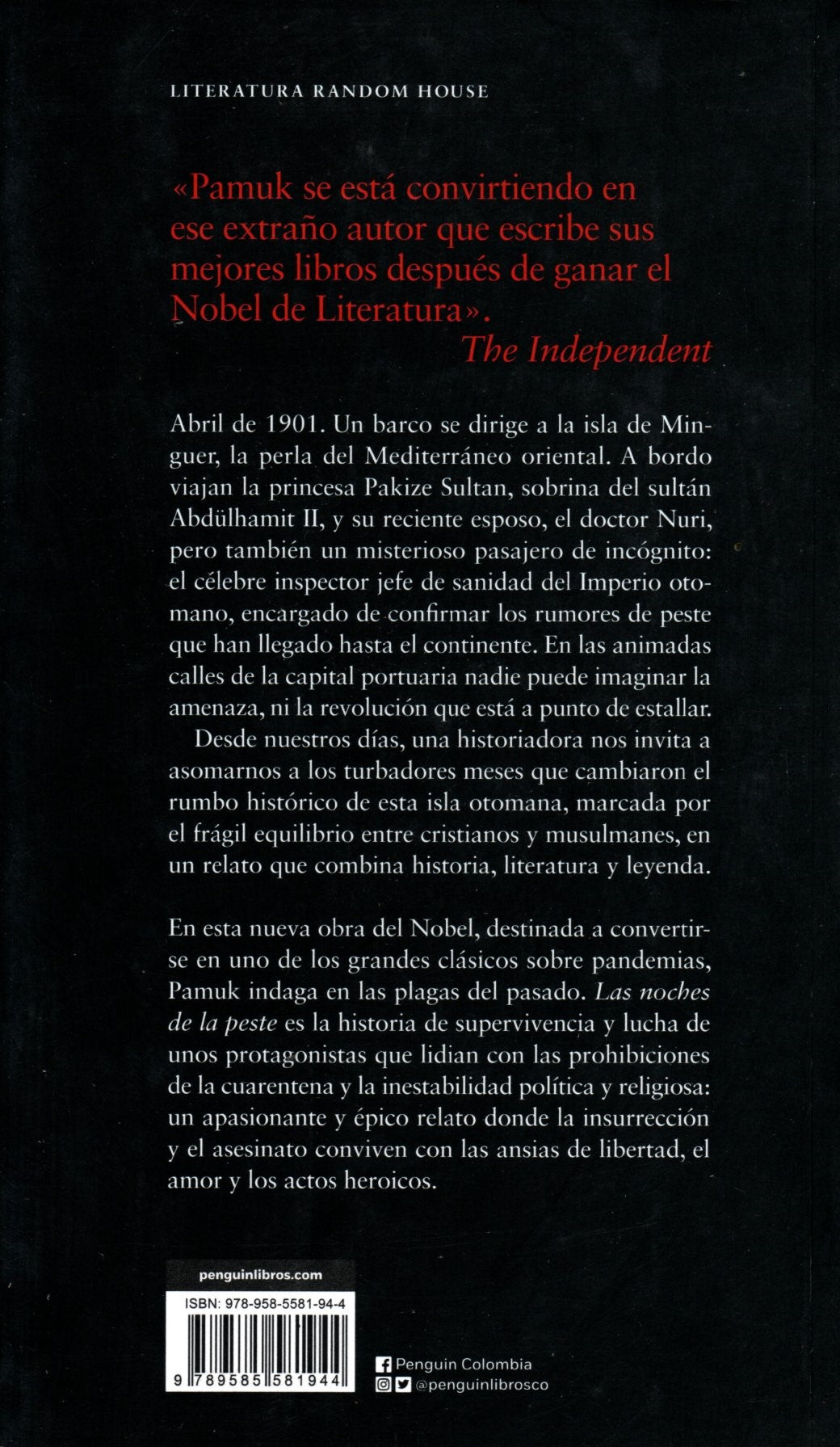 Libro Pamuk Orhan - Las noches de las peste