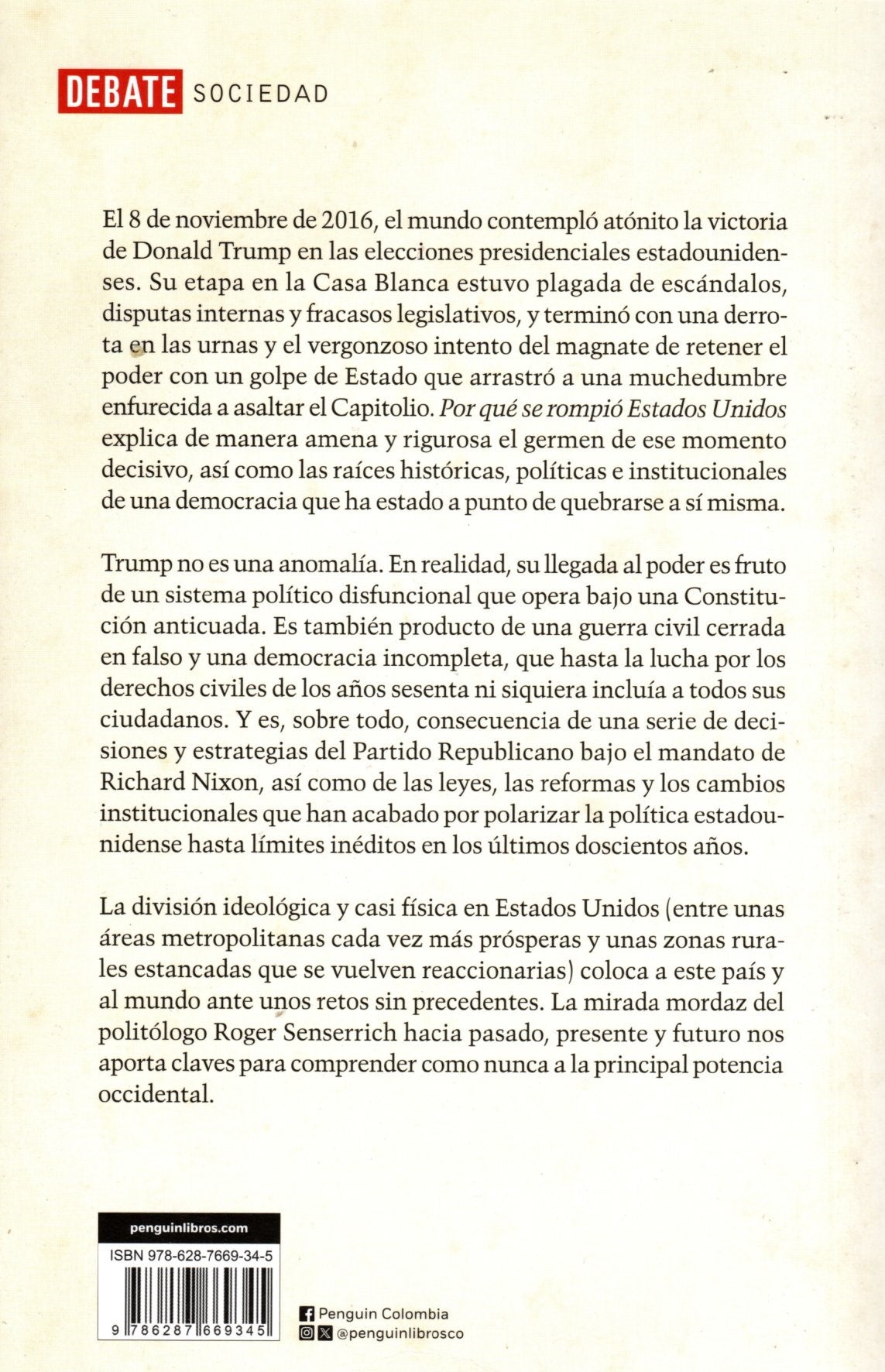 Libro Roger Senserrich - Por qué se rompió Estados Unidos