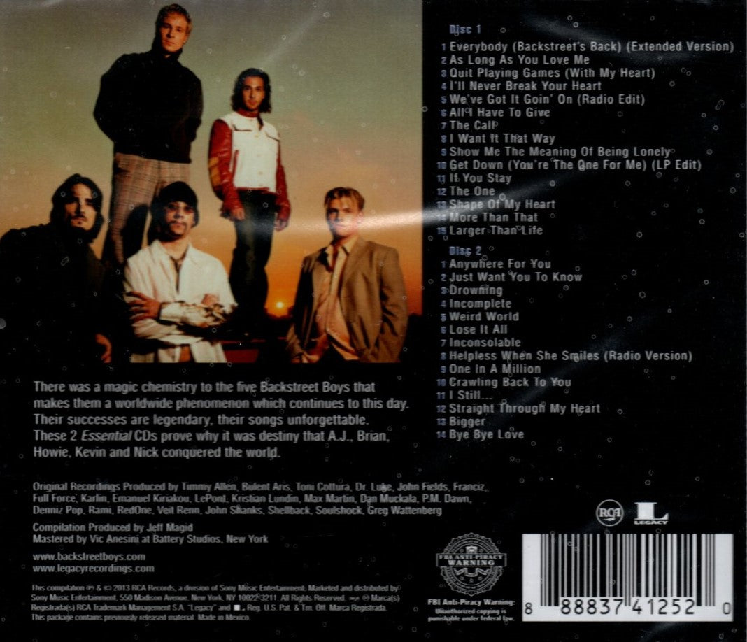 CD X2 Backstreet Boys – The Essential Backstreet Boys