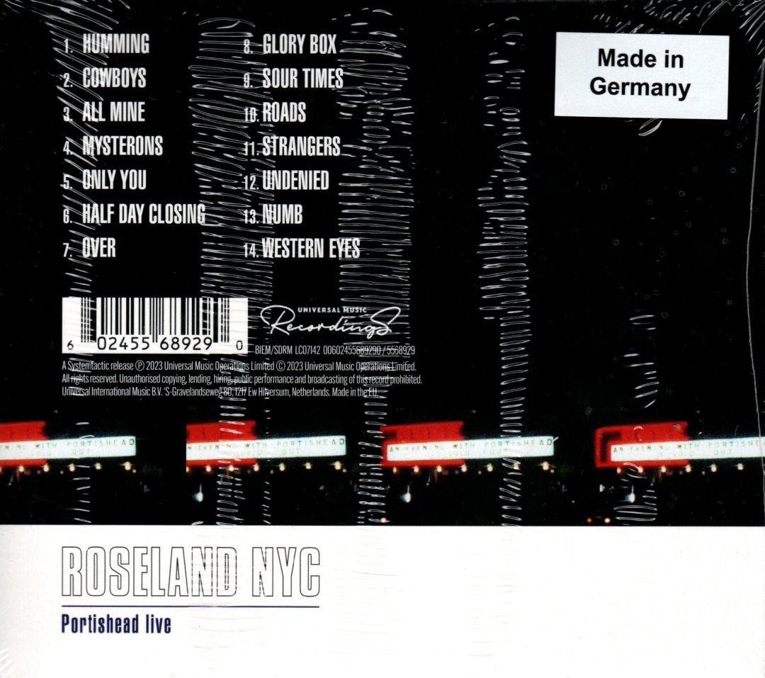 CD Portishead – Roseland NYC Live