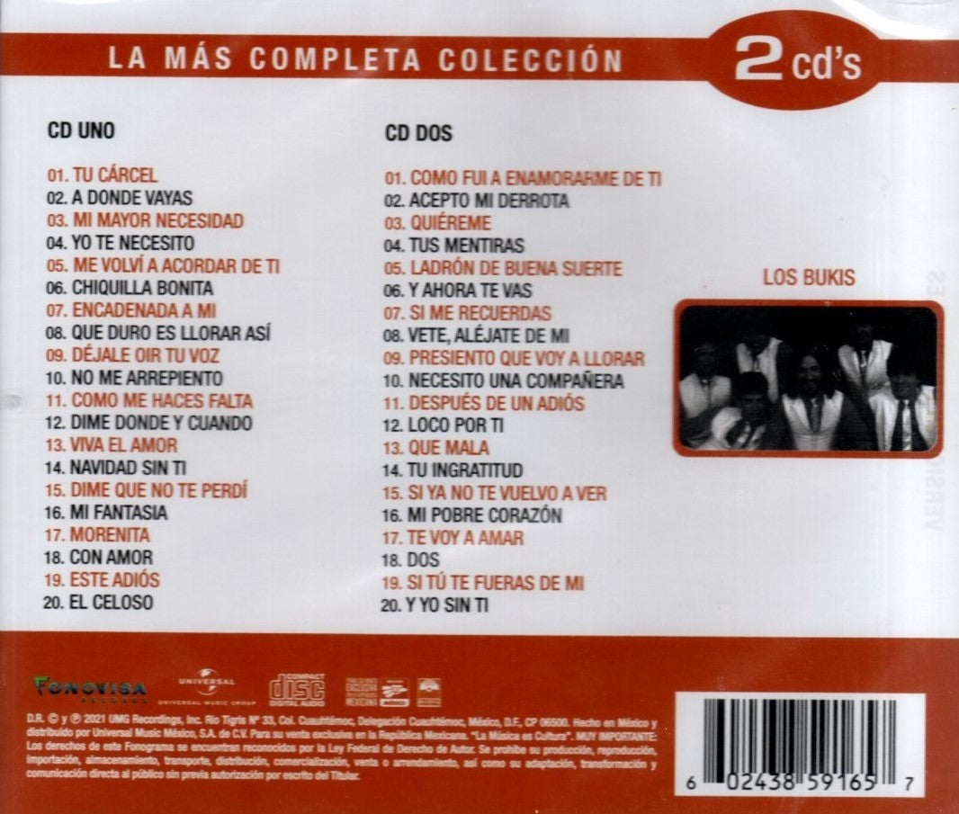 CDX2 Los Bukis - La Mas Completa Coleccion