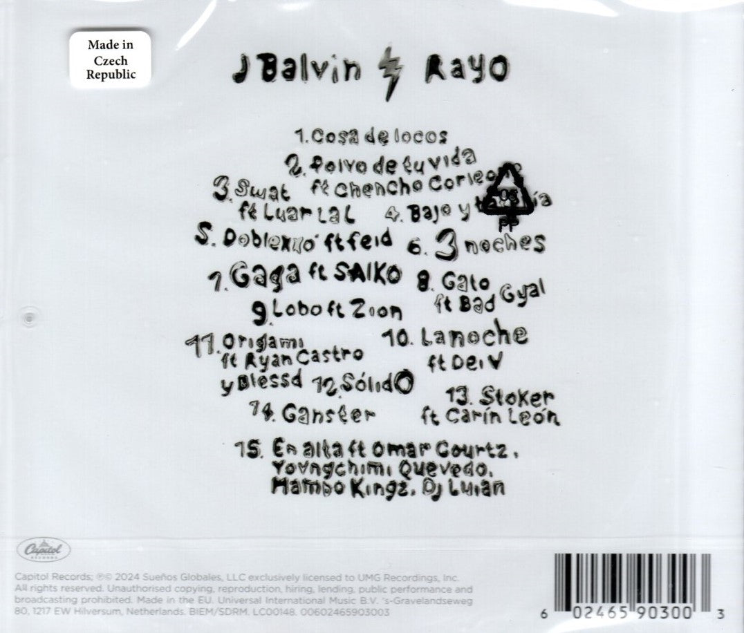 CD J Balvin – Rayo