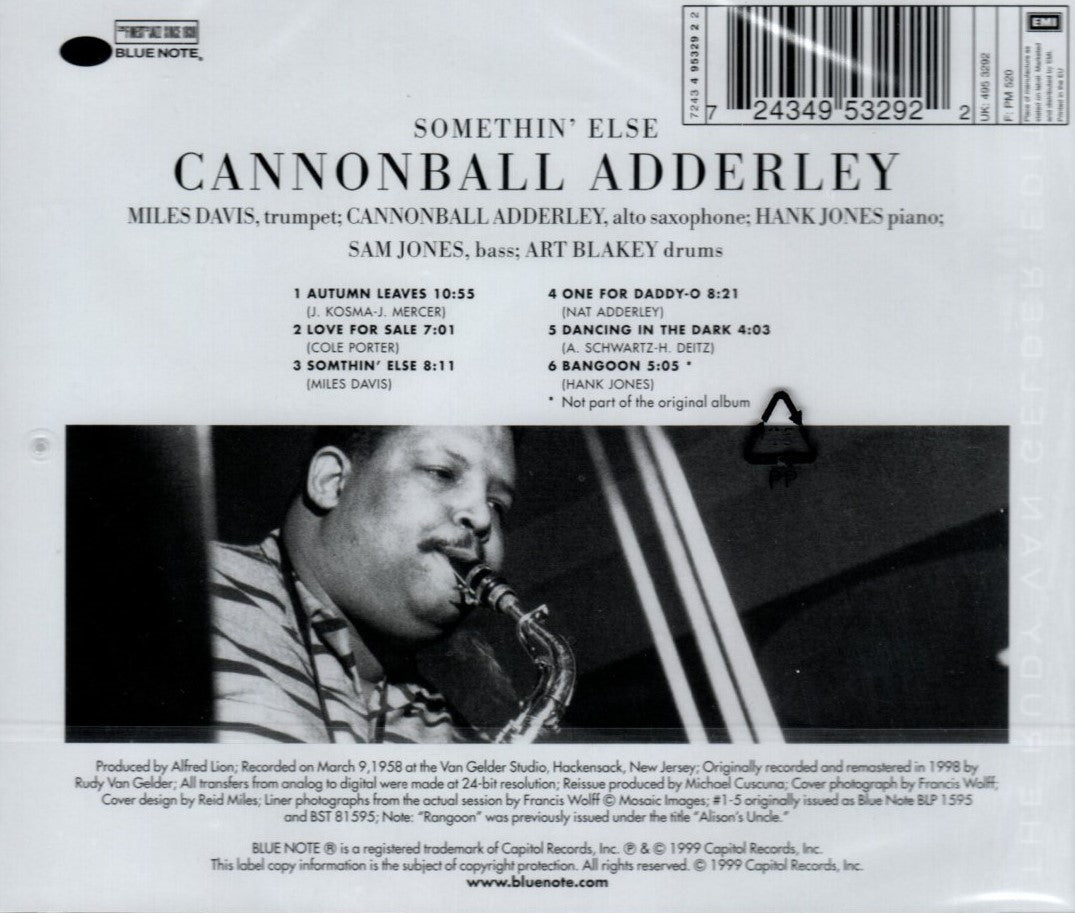 CD Cannonball Adderley – Somethin' Else
