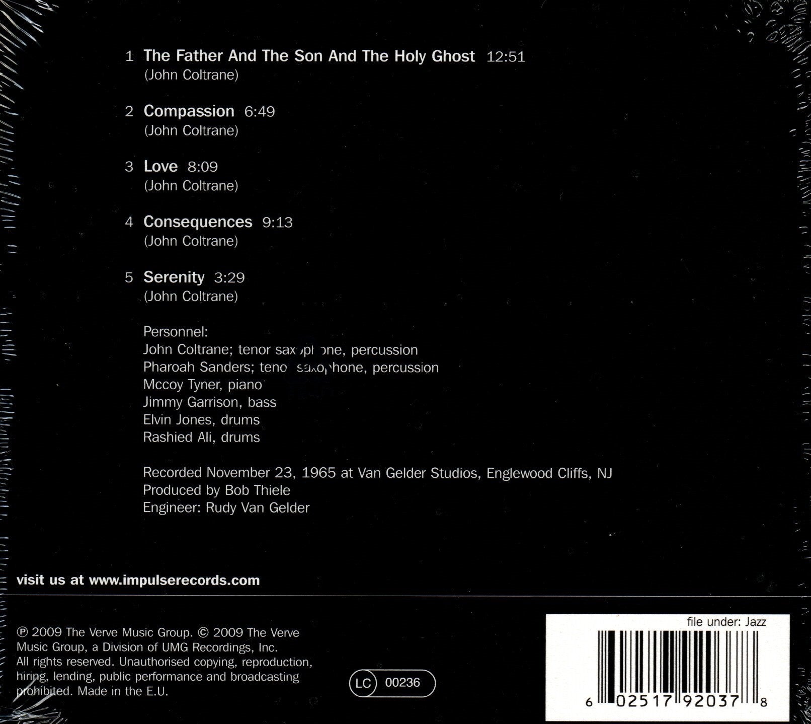 CD John Coltrane - Meditations