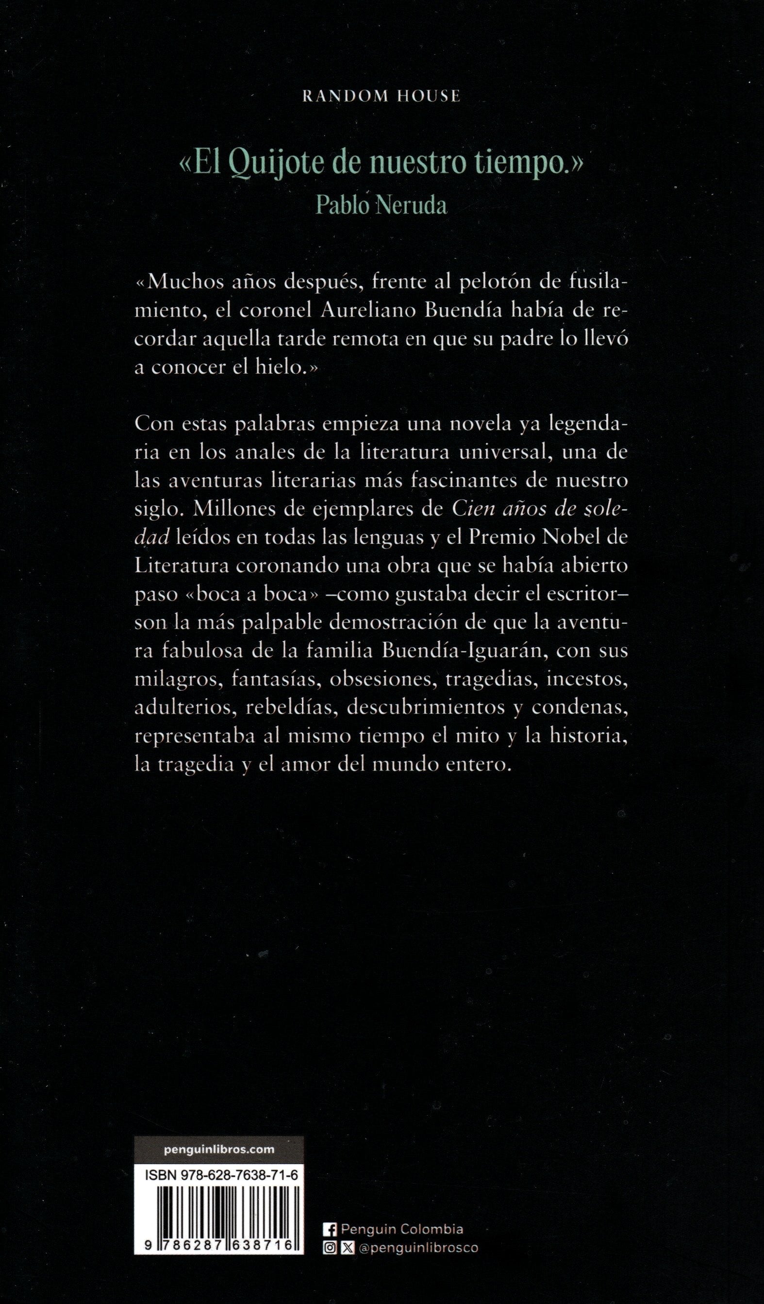 Libro Gabriel García Márquez - Cien años de soledad