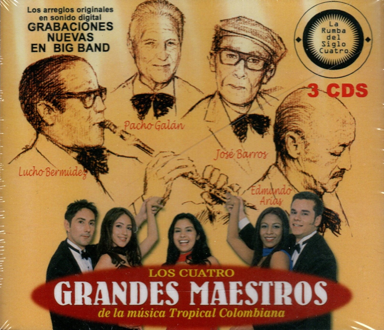 CDX3 Los 4 Grandes Maestros De La Música Tropical Colombiana