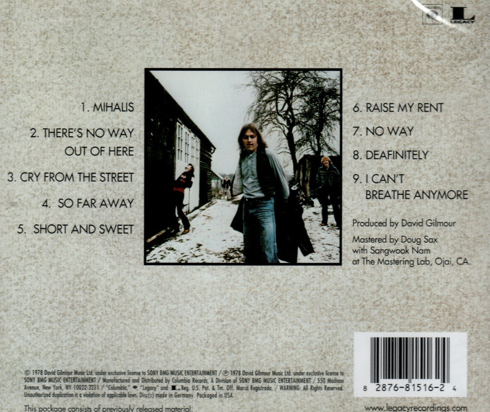 CD David Gilmour – David Gilmour