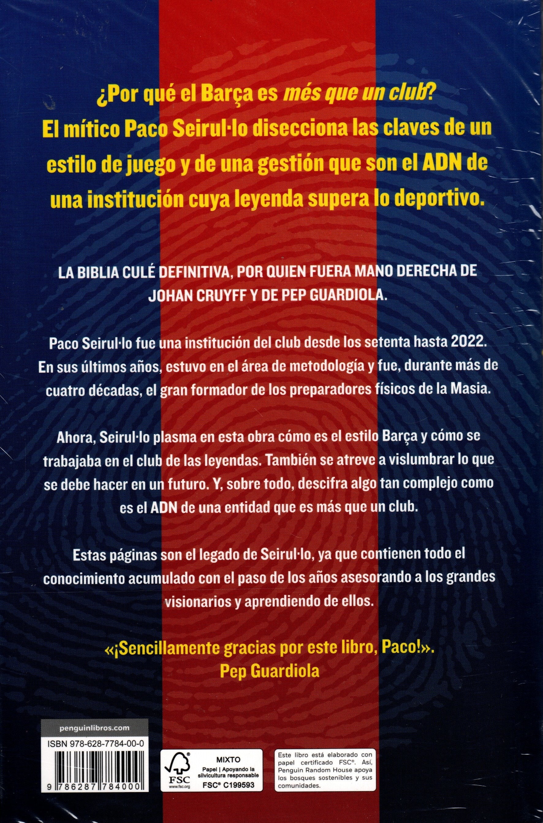 Libro Paco Seirul·lo - ADN Barça