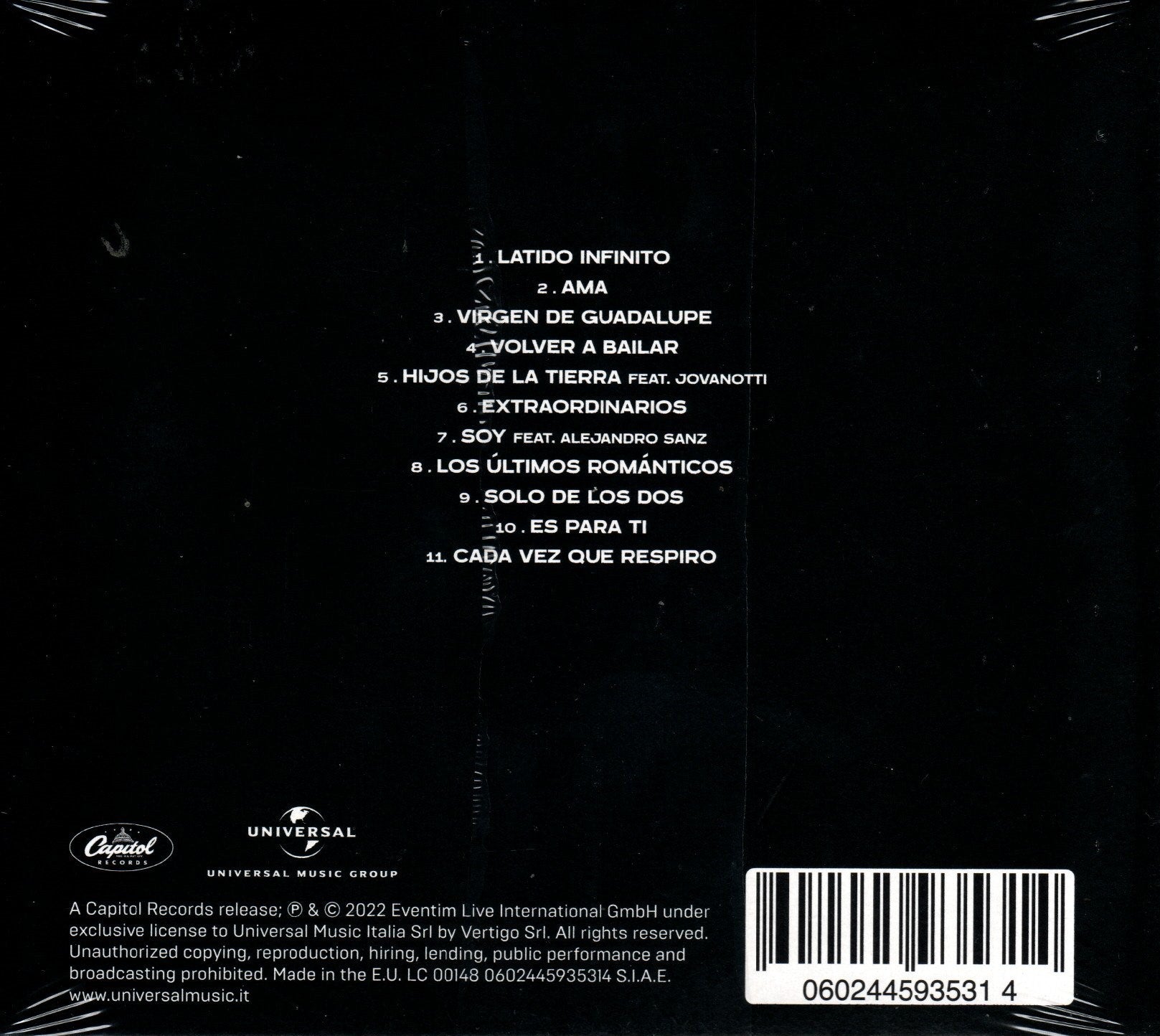 CD Eros Ramazzotti – Latido Infinito